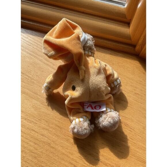 FAO Schwarz Plush Pajama Day Bears Monday Thursday Friday & Sunday 10" Set Of 4 - Picture 7 of 9